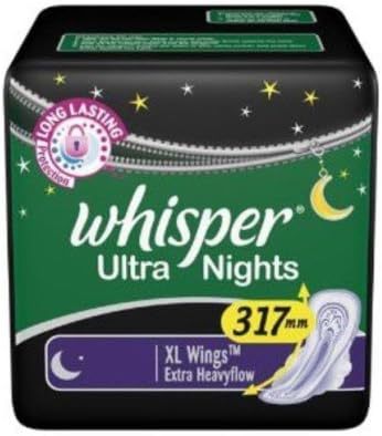 Whisper Ultra Night XL Wings Sanitary Pad (Pack of 15)