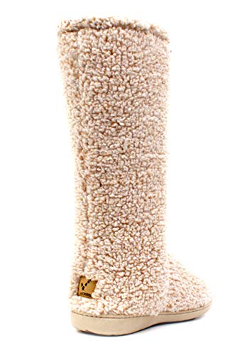 Luckers Women’s Two-Toned Tall Fluffy Slipper Boot4