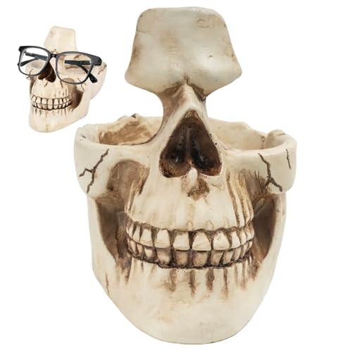 Support lunettes de créateur en forme de crâne aux finitions soignées - 3