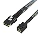 Produktbild cablecreation Internes Mini SAS HD Kabel, Mini SAS SFF-8643 zu Mini SAS 36-pin SFF-8087 Kabel, Mini SAS 36-pin zu SFF-8643, 0,5 m