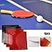 4Pcs Table Tennis Rubber Glue,Glue Whole Sheet Thickness About 2.2mm,Table Tennis Rubber Hard Sponge 2.2mm,2Red and 2Black