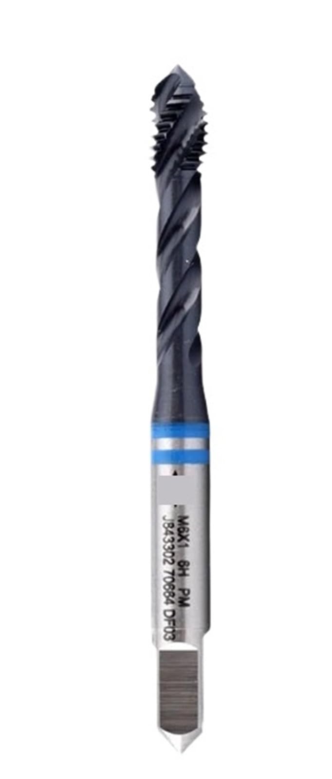 Grifo para metales con ranura helicoidal para evitar roturas de viruta