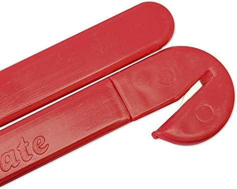Red Plastic Food Pouch Bag Cutter Opener Slicer Squeezer With Safety Blade | For Commercial Kitchens And Restaurants | Bundle Includes Pouchmate 3 Pack 10" Digital Thermometer By Mila Rei Boutique #TOP1