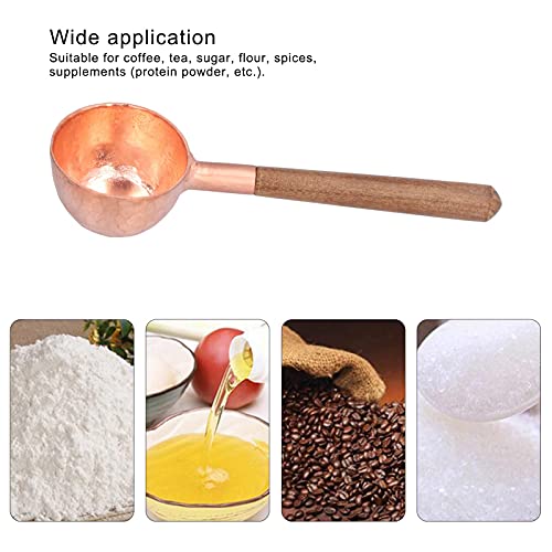 Cuchara de café de cobre que dosifica té y especias con mango cómodo 8