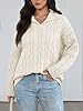 Trendy Queen Women's Oversized Sweaters Cable Knit... #1