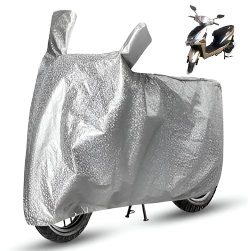 Image of FABTEC Waterproof Scooty Body CoverCompatible with Aeroride Aero, A1 (Silver)