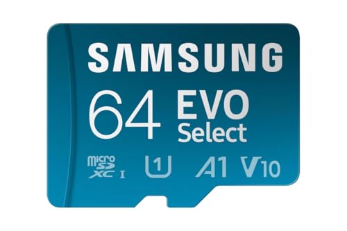 Samsung EVO Select (2024) Tarjeta microSD + Adaptador SD, 64 GB, Tarjeta de Memoria para Smartphone...