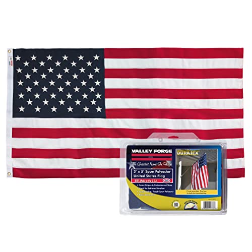 100% Made in the USA - 3'x5' ft – Perma-Nyl Sewn Nylon with Grommets - Sturdy, Durable, and Patriotic - Great For Gardens, Homes, Patios and Cars – By Valley Forge Flag