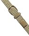 Belts.com Leather Covered Buckle Woven Elastic Stretch Belt, Beige, (M(34-36