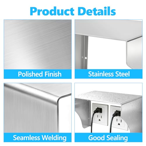 Boîtier de protection des interrupteurs en acier inoxydable durable pour extérieur - 6