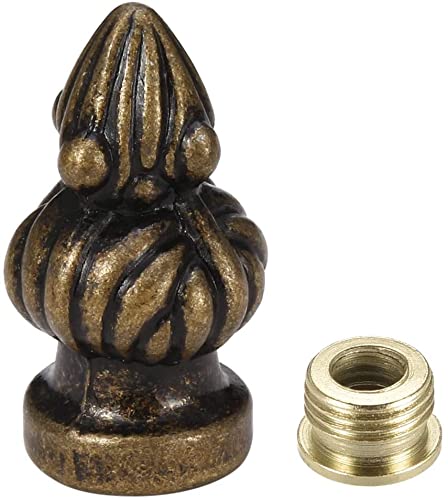 XYWHPGV Bronze Cap Knob Lamp Shade Finial Decoration Dual Thread 1-3/8 inch High(426f0 8df49 4aaa3 f1f5c 54c08 4f7cf
