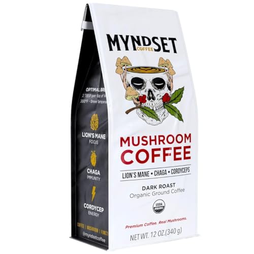 Organic Mushroom Coffee with Lion's Mane & Chaga - 12oz