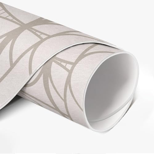 Tapis vinyle ø90 cm durable et élégant de sol pour maison deco - 6
