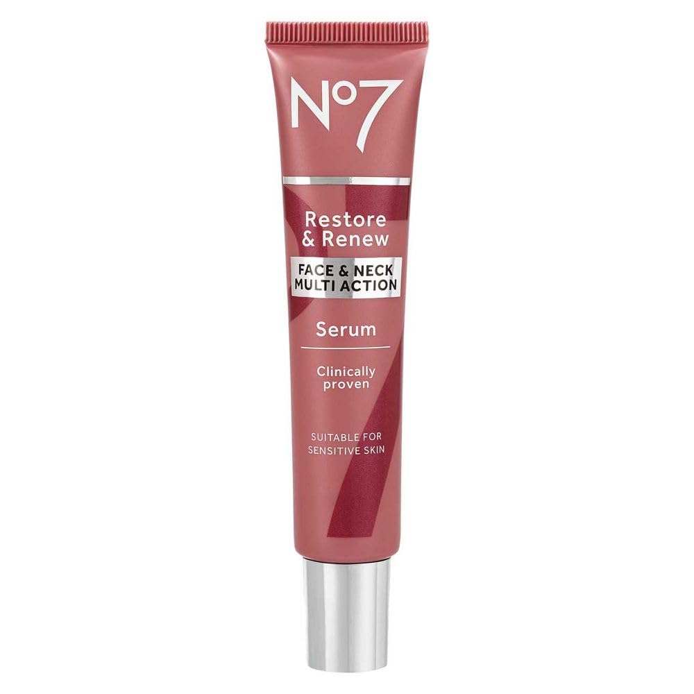 No7 Restore & Renew Multi Action Face & Neck Serum | Restore & Renew Anti-Aging-Serum