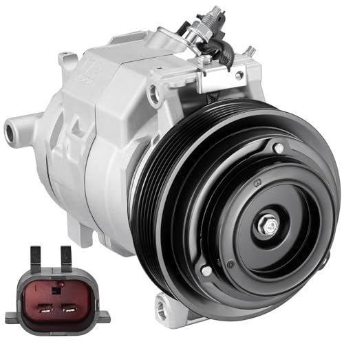 BDFHYK 158346 Air Conditioning A/C Compressor with Clutch Compatible with Chrysler Town & Country V6 4.0L 2008-2010, Compatible with Dodge Grand Caravan V6 4.0L 2008-2010