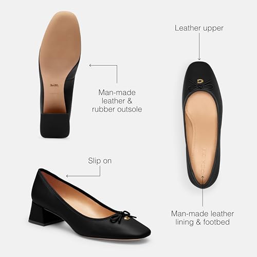 Coach Women's Ava Leather Ballet Pump3