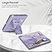 Fintie Stand Case for Kindle Scribe - Premium PU Leather Foldable Stand Cover Auto Sleep/Wake with Card Slot and Pen Holder for 10.2 Inch Kindle Scribe (2024/2022 Release), Lilac Marble