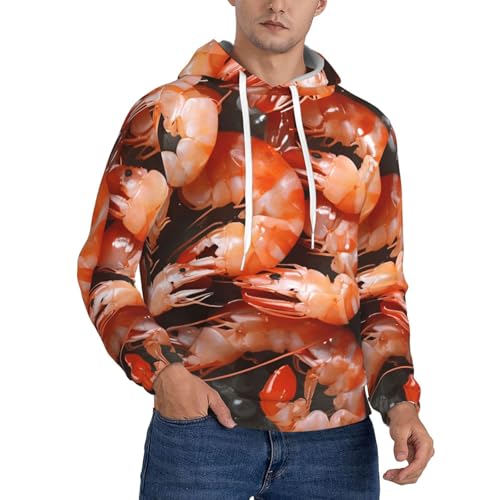 Sweat à capuche crevettes homme : fini les looks ternes grâce aux manches longues