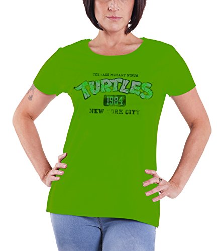 T-shirt TMNT New York City 1984 vert pour un look streetwear rétro