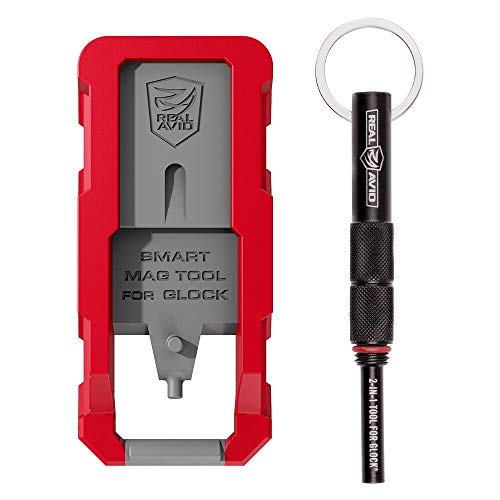 Real Avid Glock Armorer Tool Kit: 2-in-1 Glock Gun Multitool with Glock Front Sight Tool, Glock Punch Down Tool and Glock Magazine Tool for Unloading, Disassembly & Maintenance I Compatible with Glock