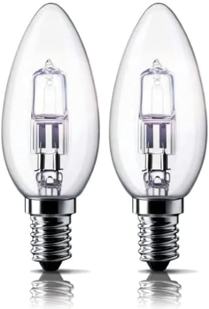 OSRAM Halogen-Lamp / Classic BW/ E14-socket / dimmable / 46 Watt - 60 Watt Replacement / warmwhite - 2700K / Pack of 2 [Energy Class G]