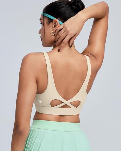 Image of RUNNING GIRL Sports Bra for Women High Support, Molded Cup High Impact Sports Bras with Sewn in Pads Workout Running Bra