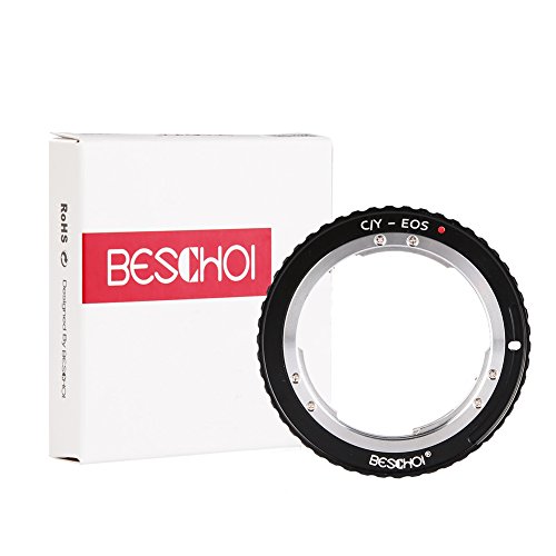 Beschoi Lens Mount Adapter Compatible for Contax Yashica C/Y Lens to EOS (EF, EF-S) Mount SLR Camera Body