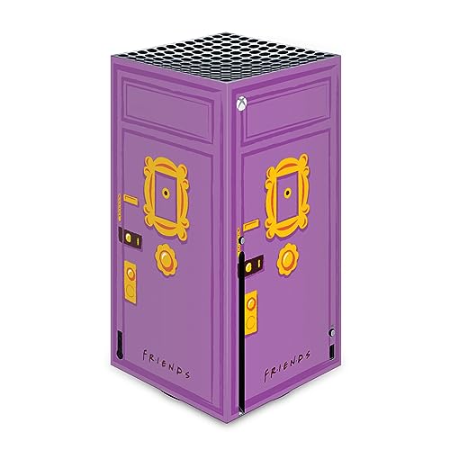 Head Case Designs Offizielle Friends TV Show Guckloch Rahmen Ikonische Grafiken Vinyl Haut Gaming Aufkleber Abziehbild Abdeckung kompatibel mit Xbox Series X Console