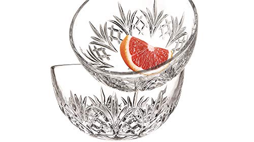 Godinger Bowl Set - Crystal Mini Prep Bowls, Dip, Dessert, Bar Snack Dish Bowls - 5Oz, Set Of 4 #TOP1