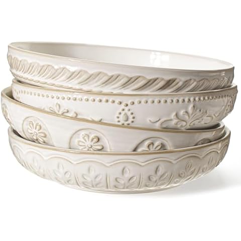 Artena 50oz Ceramic Pasta Bowls Cover