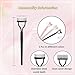 Eyelash Comb Eyelash Separator Tool for Beauty Women Lash Separator Tool Eyelash Brush with Comb Cover, Arc Designed Cosmetic Brushes Tool (3 Pcs)