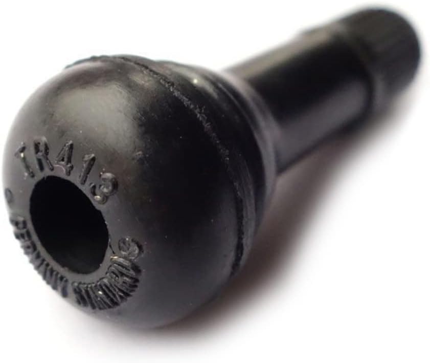 Zerodeko 20pcs Tr Snap Tire Valve Stems Durable Black Rubber for Truck Psi Compatible with Standard Rim