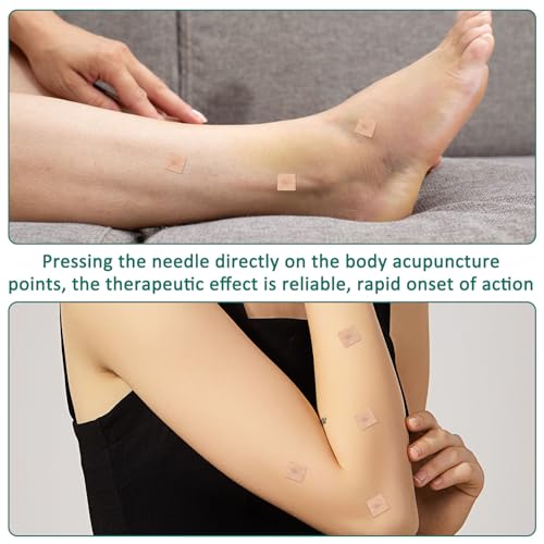 300 Pcs Akupunkturpflaster Akupunktur Nadeln Dauernadeln, Ohrakupunktur Nadeln, Einweg Steril Akupressur Pflaster Massage zur Schmerzlinderung für Beschwerden Lindern