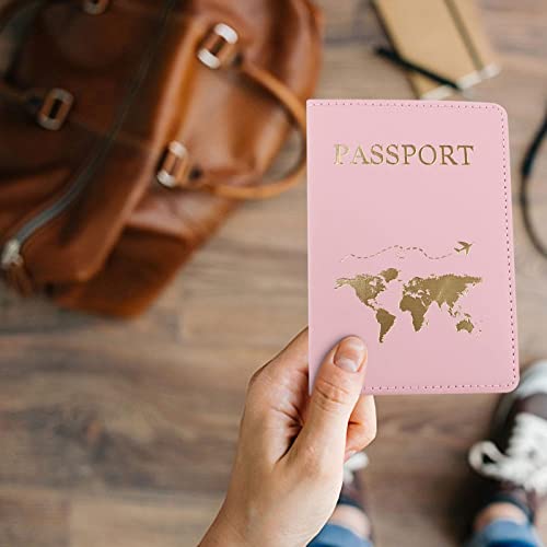 couro para passaporte – Porta-passaporte elegante para viajar co capacidasuficiente para passaporte,
