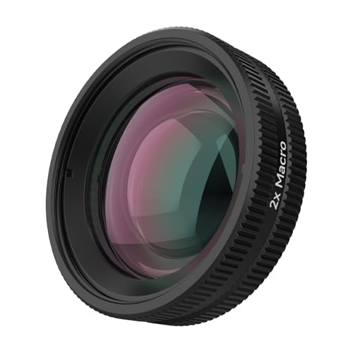 Image of NEEWER Macro Lens Compatible with DJI Osmo Action 6 Only, Action Camera Close Up Photography Accessories with 2X Magnification, 2 Elements 1 Group, 2-3cm Focus Range, LS010
