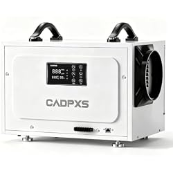 CADPXS 125 Pints Commercial Dehumidifier for Crawl Space & Basements with Drain Hose, Industrial Grade Water Restoration for Large Space, Auto Defrost, Memory Restart, 5 Years Limited Warranty