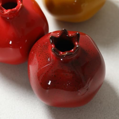 Vase à fleurs mignon en céramique : une idée cadeau originale et rouge