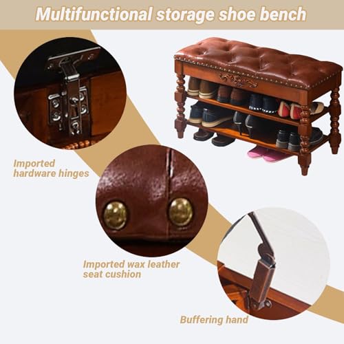 Banc de rangement à chaussures d'entrée pour vestibule épuré