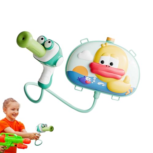 Sac à Dos à l'eau pour Les - 2000 ML de Chair de réservoir d'eau, blas de l'eau à bandoulière réglable, trempage extérieur avec réservoir Rechargeable | Summer Outdoor Fun for Boys Girls, Back