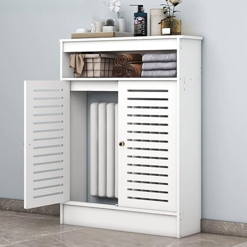 Meuble de salle de bain blanc idéal pour le chauffage du salon moderne