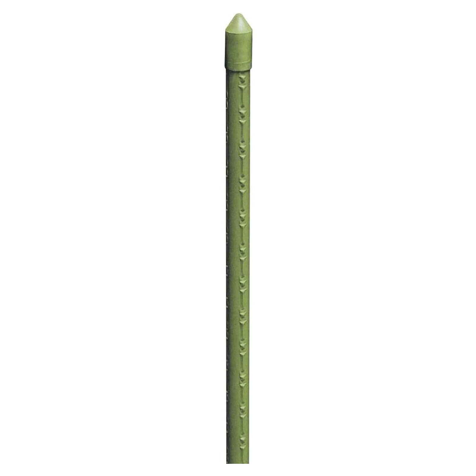 25PZ Cannette in Metallo Plasticato ø16 mm h. mt 2,10 Tutore in Metallo Rivestito in Plastica, Canne Reggi Piante a Superficie Zigrinata Idelae per Orti, Serre, Vivai, Giardini Ancoraggio