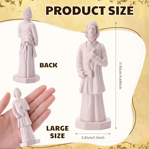 6 Figuras de San José de Resina 4.7 pulg con Tarjeta y Bolsa de Terciopelo miniatura 2