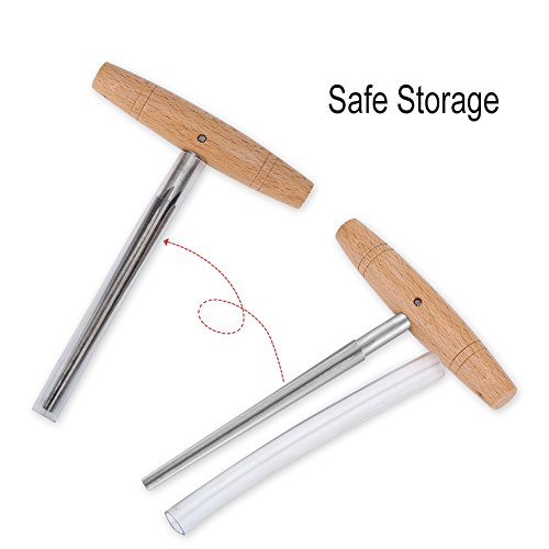 Violin Repair Tool, Tapered Shape Ergonomic Practical Wood Handle Violin Peg Hole Reamer for Guitar for 3/4 4/4 Violin - Image 3