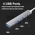 USB Hub,USB 3.0 Hub Aluminum Portable High Speed Expansion Multi USB Hub Splitter Adapter for PC Laptop,Desktop,MacBook,Mac Pro, Mac mini,iMac,Surface Pro,XPS,USB Flash Drives,Mobile HDD