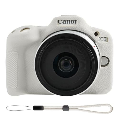 Funda ligera de silicona para Canon EOS R50 beige