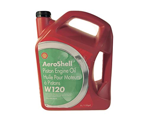 AeroShell Oil W120 SAE Grade 60 Ashless Dispersant Aircraft Oil - 5 Liter Jug