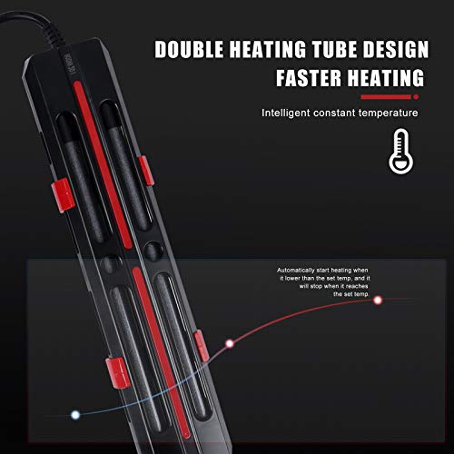 image for TINTOR Aquarium Heater 500W/800W/1000W/1200W, Double Heating Tubes, Fa