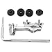 Foraineam Drum Set Mounting Clamp, 9.1 inch / 23cm Cymbal Boom Arm with Clamp Holder Bracket, Drum Set Extension Mount Clip Cymbal Stand L-Arm Rod Percussion mounts, Percussion Instrument Accessories