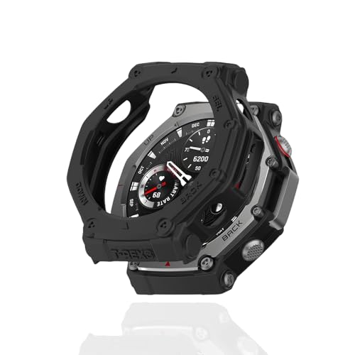 For Amazfit T-Rex 3/ Amazfit T-Rex 3 Pro P[X ubN یJo[ P[X VJQގ Ռz Sʕی ȒP hC菝 hՌ Amazfit T-Rex 3/Amazfit T-Rex 3 Pro 