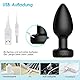 Analvibratoren Analplug# für Frauen mit LED Leuchtender,Silikon Analvibrator Buttplug mit 7 Vibrationsmodi Bunte Touchscreen mit Fernsteuerung, Prostata Massage Stimulatoren Sexspielzeug für Männer